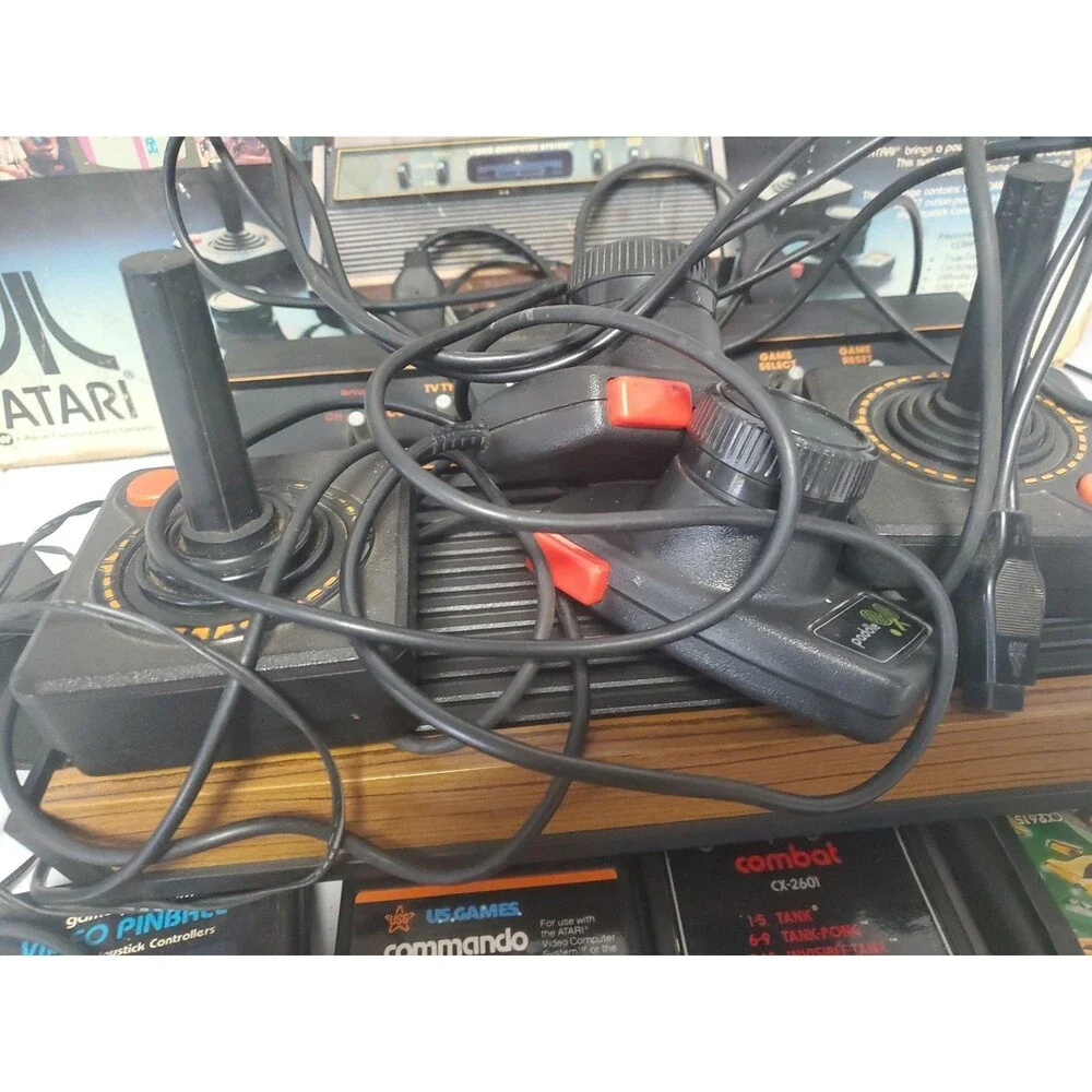 Original Atari 2600 Starter Set: Console w/ 7 Classic Games And Box Read